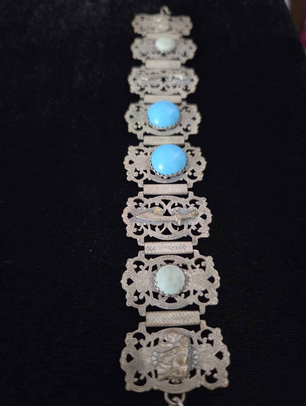 Vintage Moroccan Souvenir Panel Bracelet